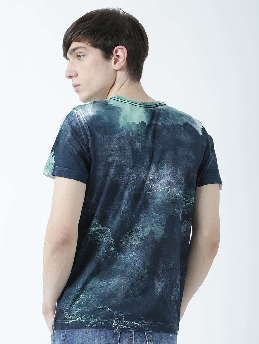 crew neck all over print t-shirt - 19580667 - Standard Image - 2