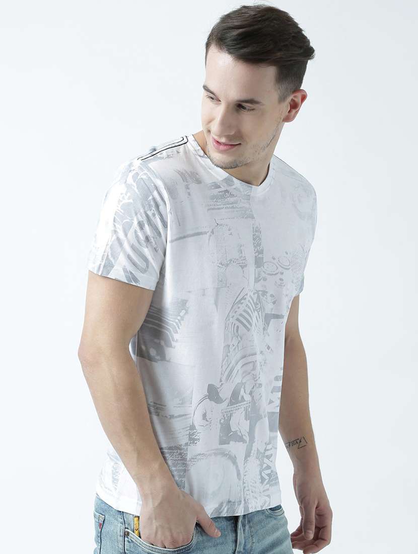 round neck printed regular t-shirt - 19580669 -  Standard Image - 2
