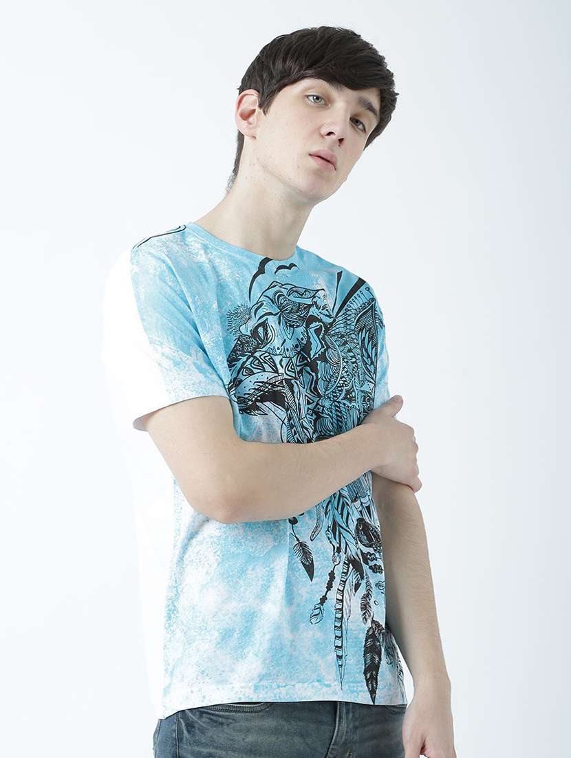 round neck printed regular t-shirt - 19580681 -  Standard Image - 2