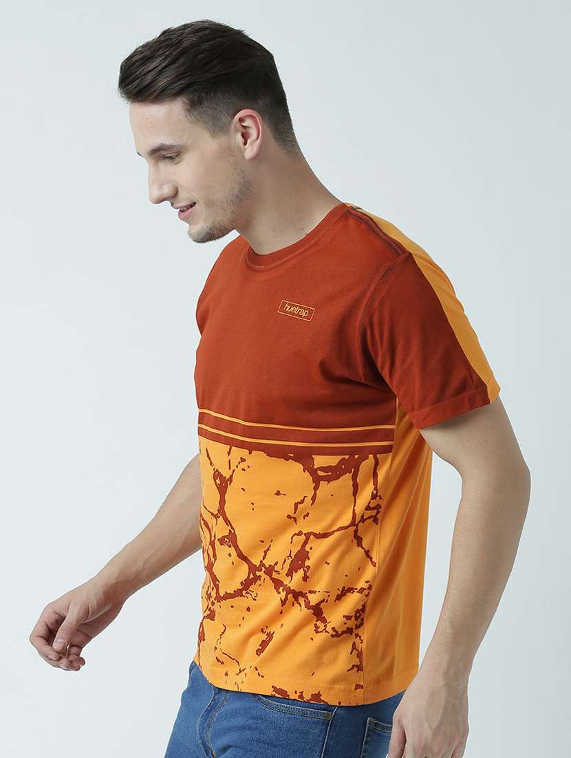 round neck printed regular t-shirt - 19580917 -  Standard Image - 2