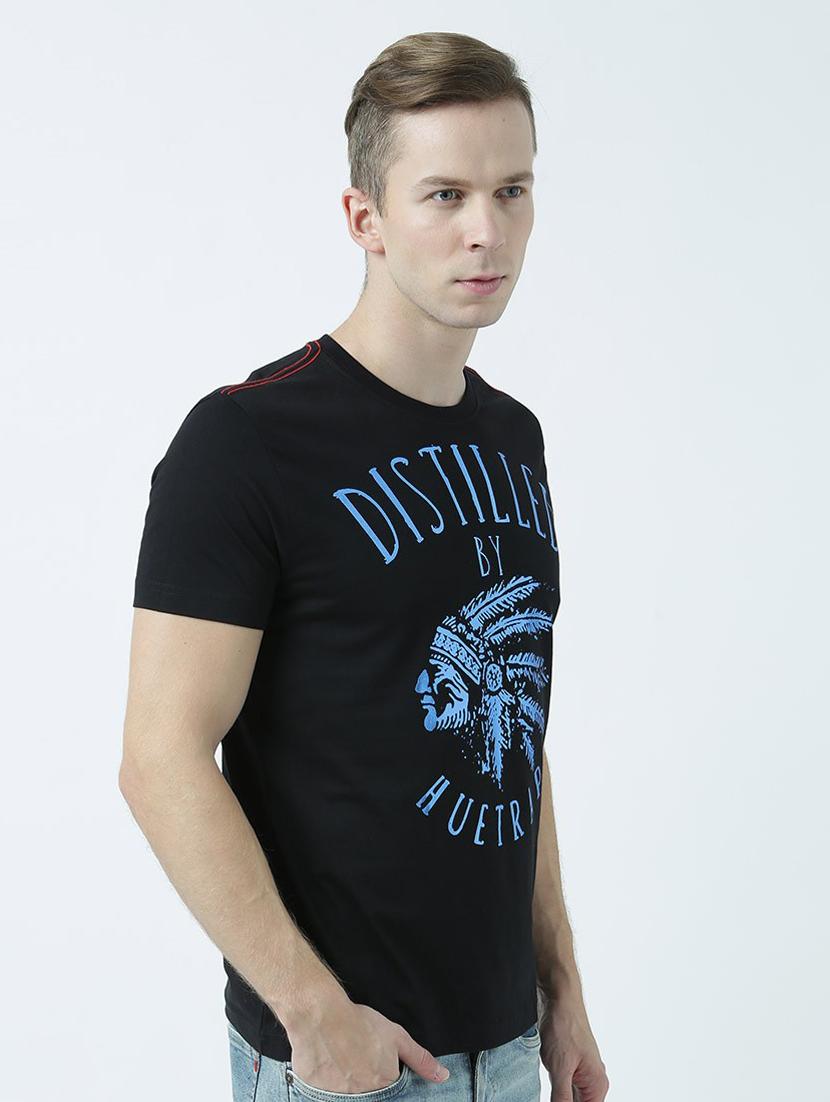 round neck printed regular t-shirt - 19580938 - Standard Image - 2