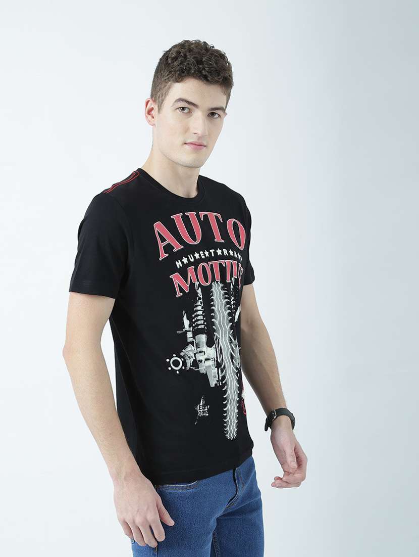 round neck printed regular t-shirt - 19580963 -  Standard Image - 2