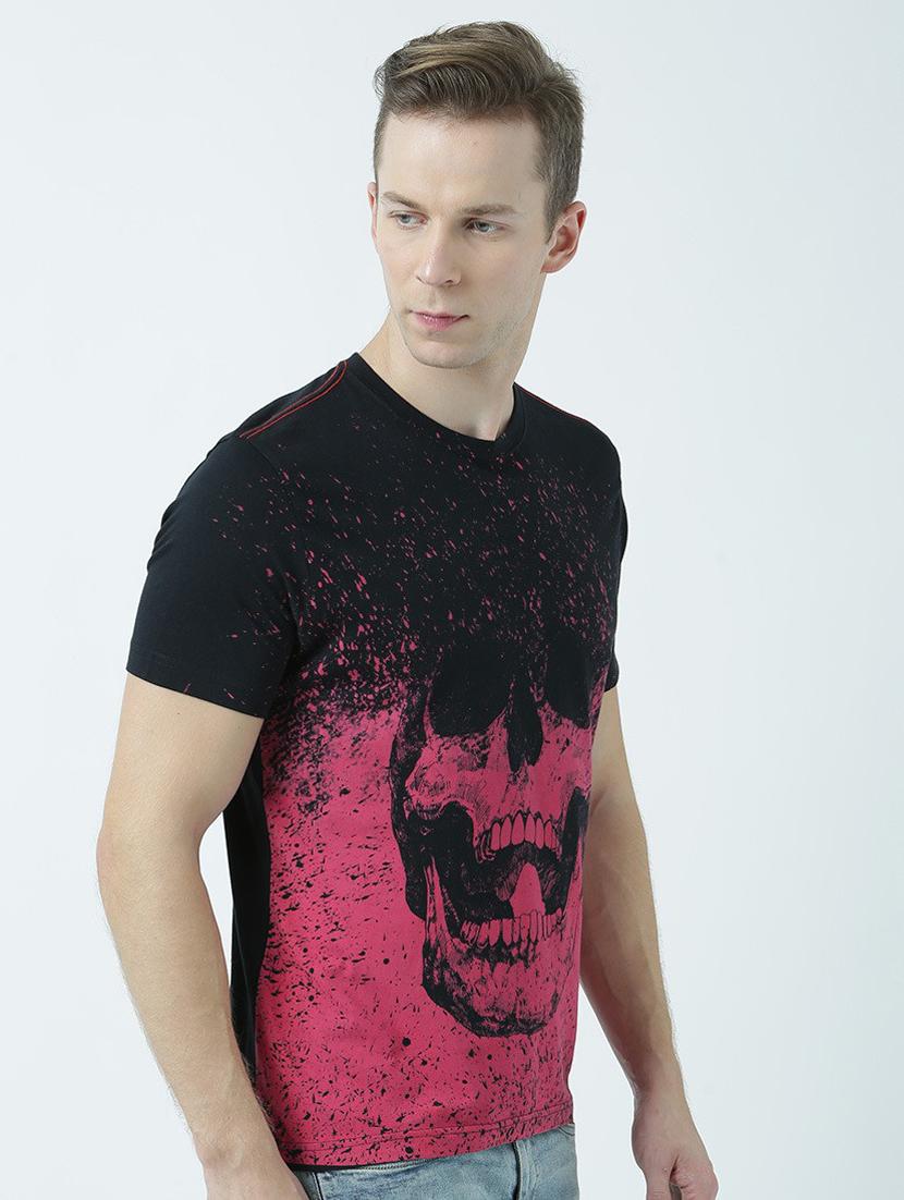 round neck printed regular t-shirt - 19581001 - Standard Image - 2