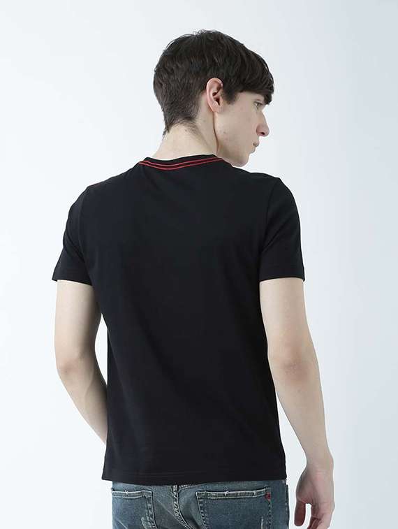 black graphic print cotton blend regular t-shirt - 19581068 -  Standard Image - 2