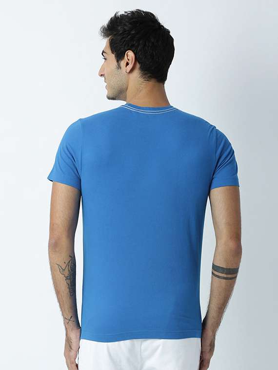 men front print round neck t-shirt - 19581162 -  Standard Image - 2