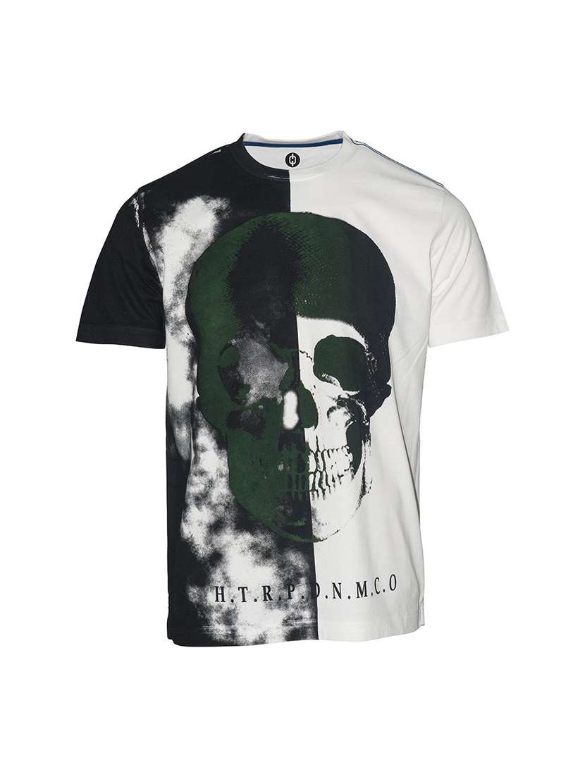 white printed cotton blend regular t-shirt - 19581330 -  Standard Image - 2