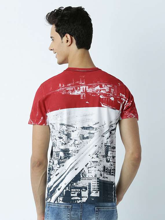 round neck printed regular t-shirt - 19581503 -  Standard Image - 2