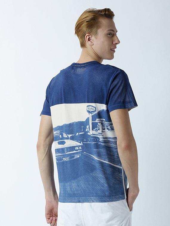 round neck printed regular t-shirt - 19581548 - Standard Image - 2