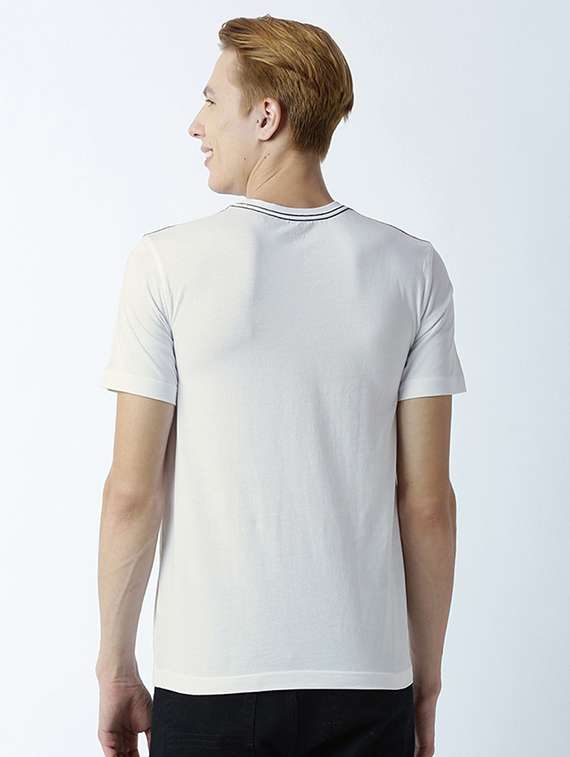 men crew neck front print t-shirt - 19581705 -  Standard Image - 2