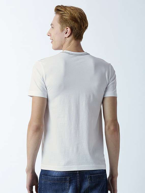 men crew neck front print t-shirt - 19581707 -  Standard Image - 2