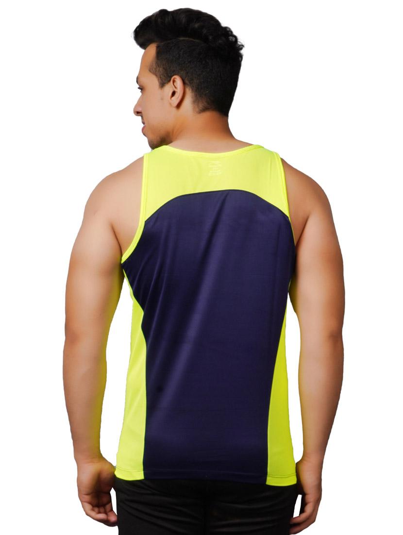 dark blueyellow polyester vest - 19581757 - Standard Image - 2