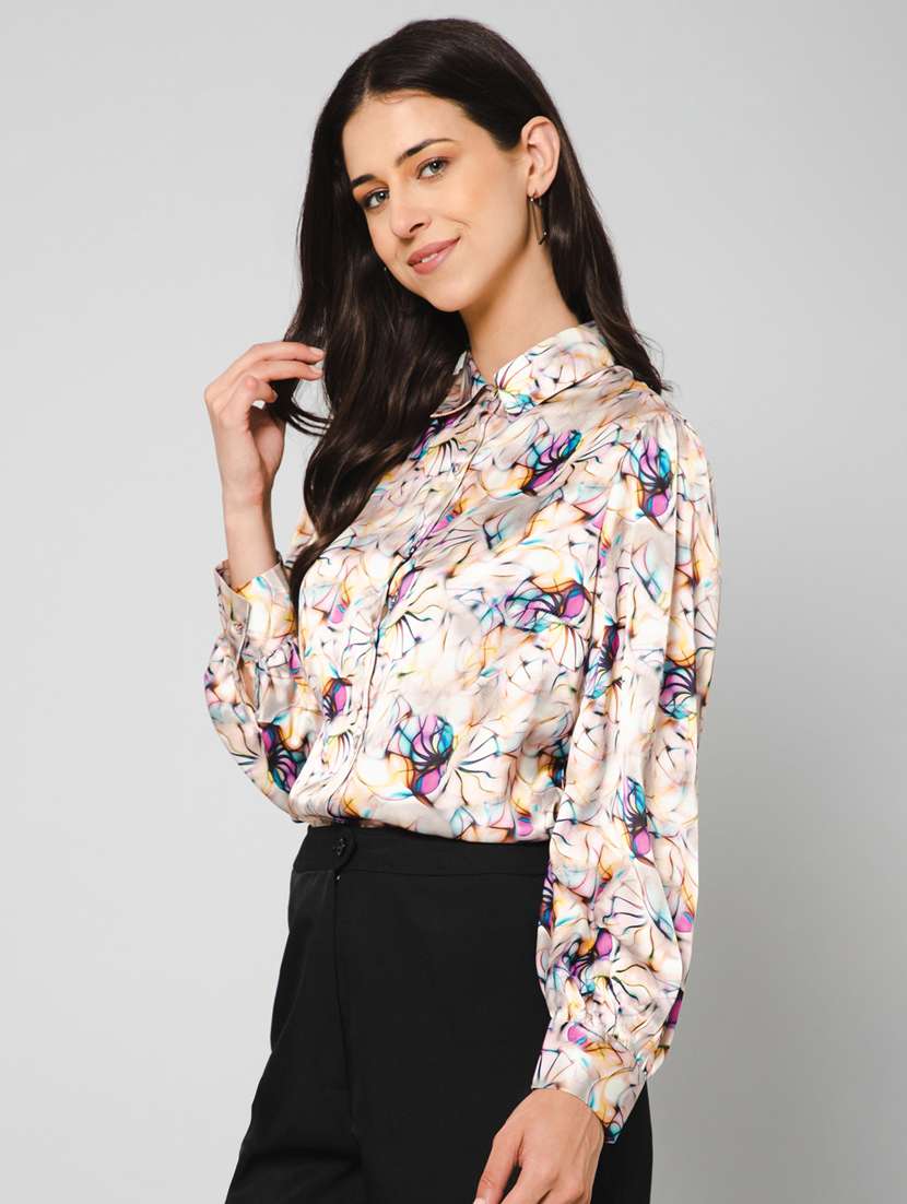 women printed regular shirt - 19581791 - Standard Image - 2