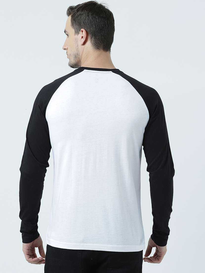 men round neck reglan sleeve front print t-shirt - 19581882 -  Standard Image - 2