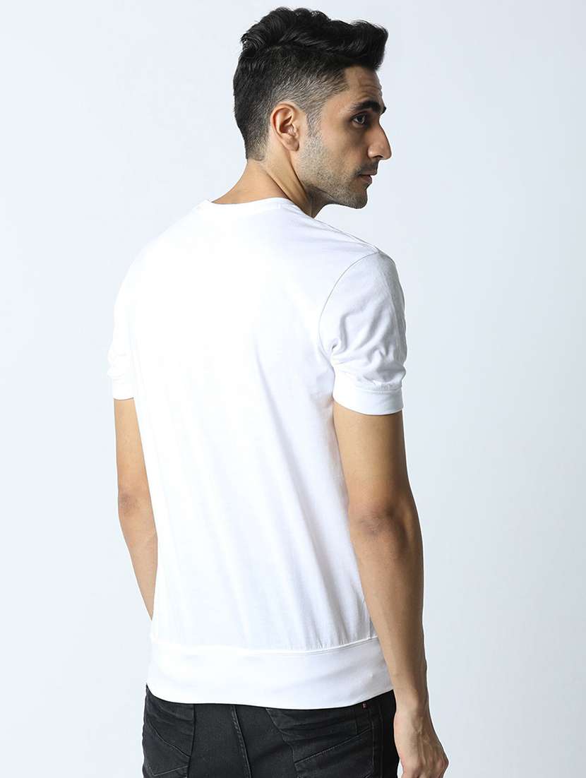 men crew neck front print t-shirt - 19581892 -  Standard Image - 2