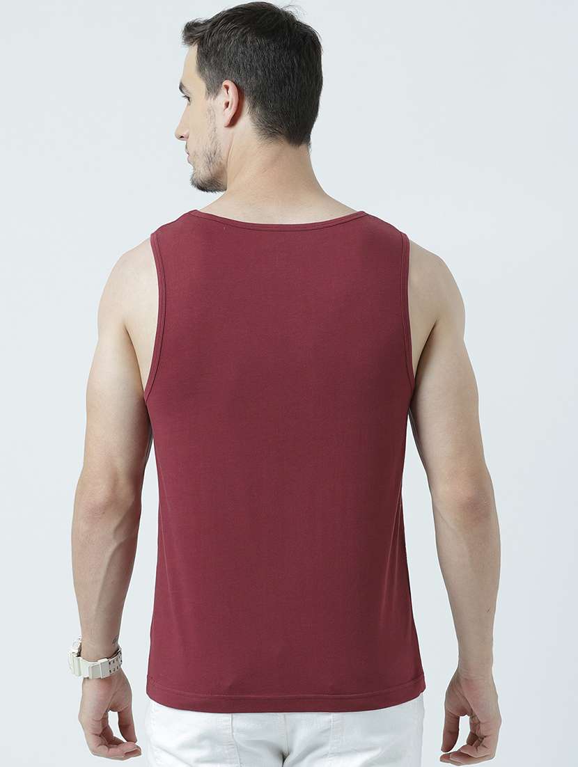 men scoop neck front print sleeveless t-shirt - 19581922 -  Standard Image - 2