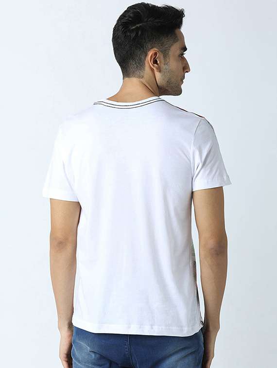 men crew neck front print t-shirt - 19581949 -  Standard Image - 2
