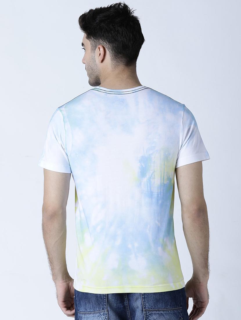 men crew neck tie-dyed t-shirt - 19581963 - Standard Image - 2