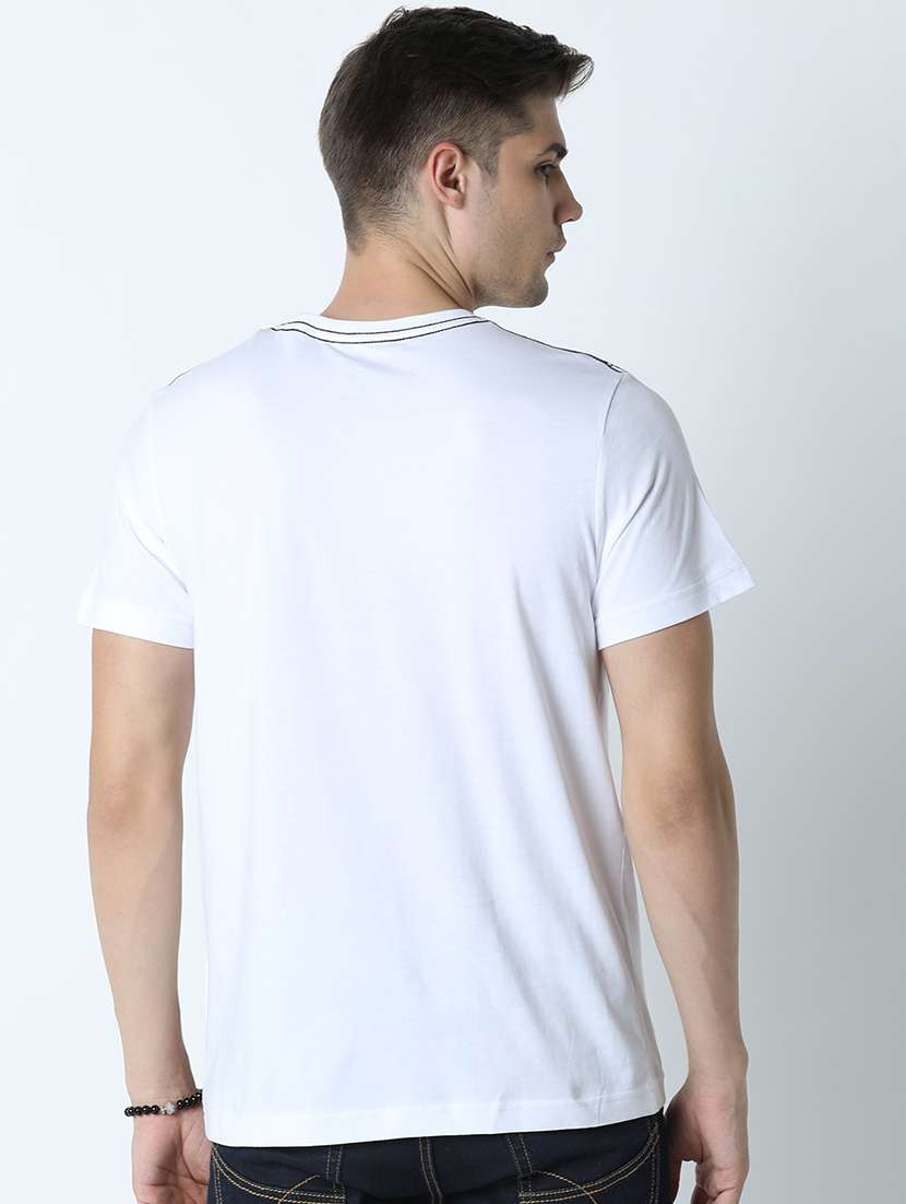 men crew neck front print t-shirt - 19581969 -  Standard Image - 2