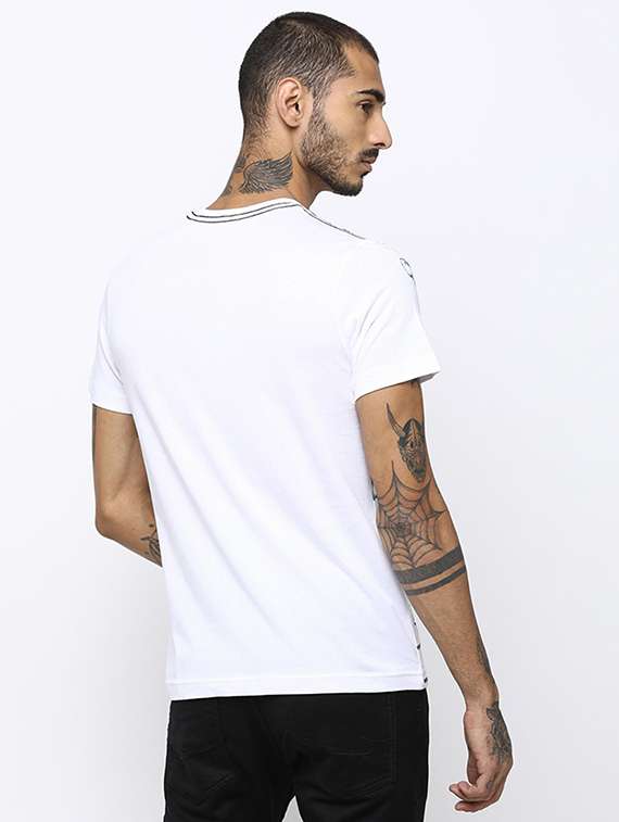 men crew neck front print t-shirt - 19581990 -  Standard Image - 2