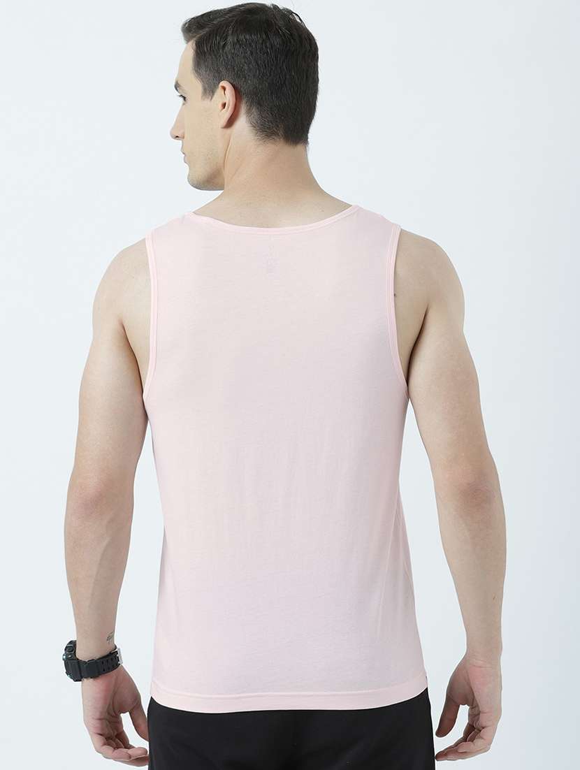 Men Scoop Neck Front Print Sleeveless T-shirt - 19582134 -  Standard Image - 2