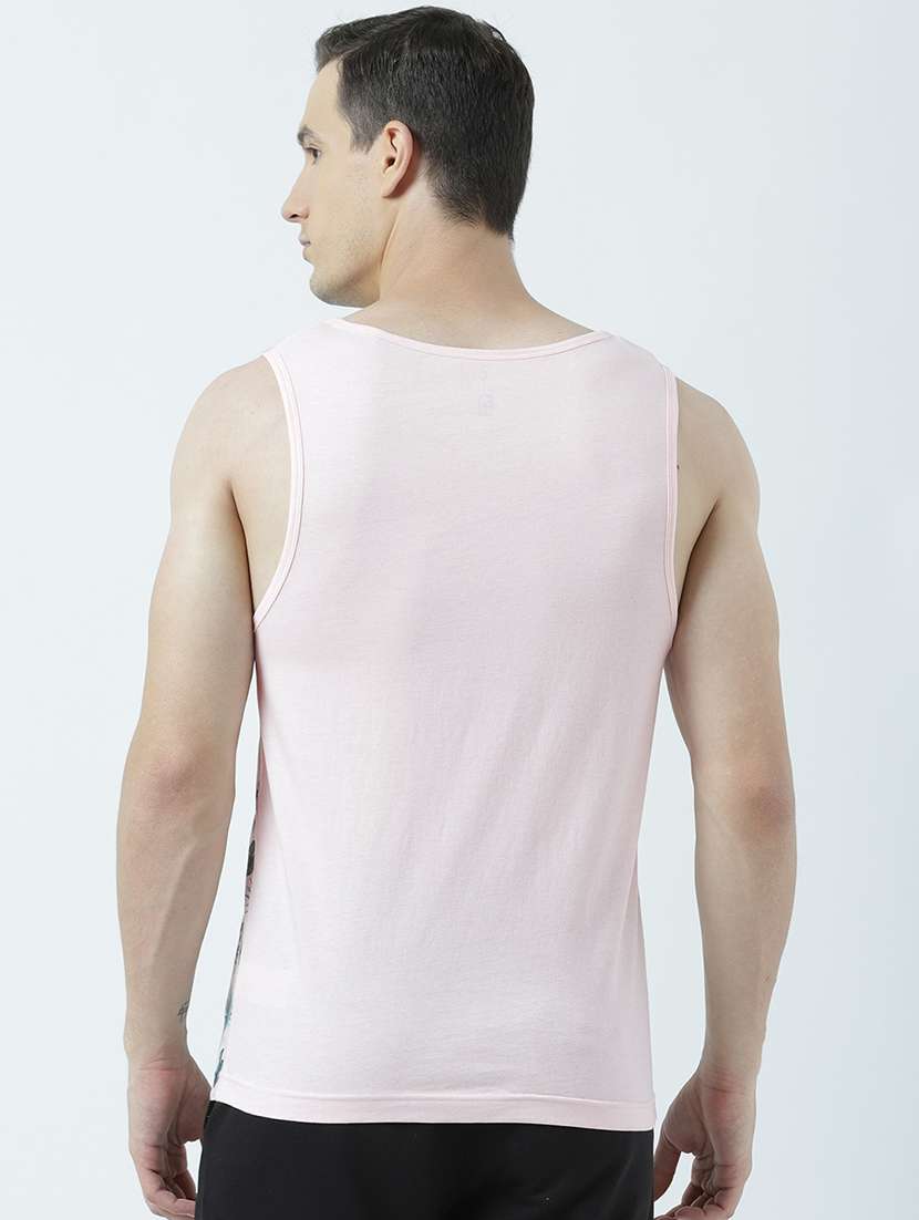 men scoop neck front print sleeveless vest - 19582136 -  Standard Image - 2