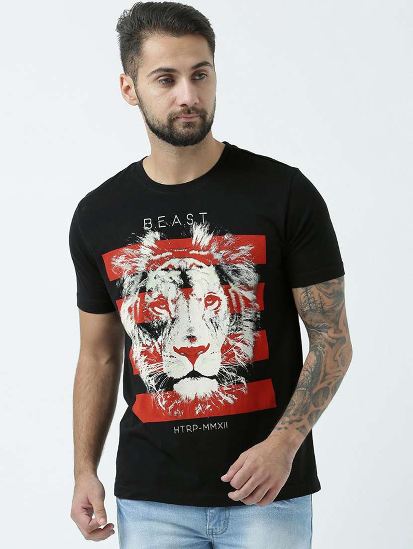 round neck printed regular t-shirt