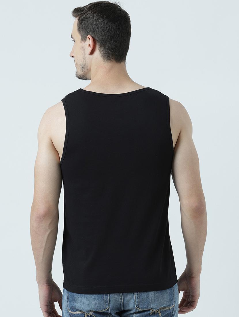 men scoop neck printed vest - 19582234 - Standard Image - 2