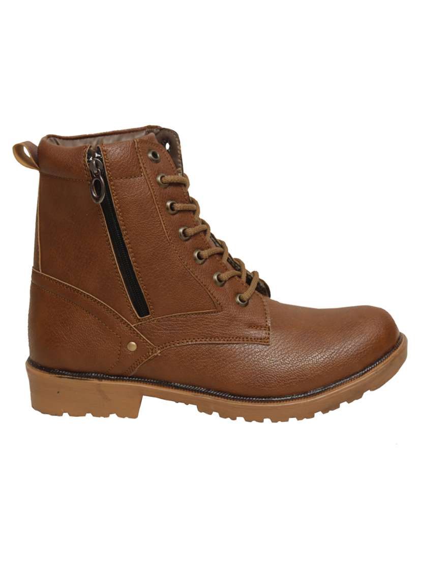 men tan high ankle boots - 19585159 - Standard Image - 2