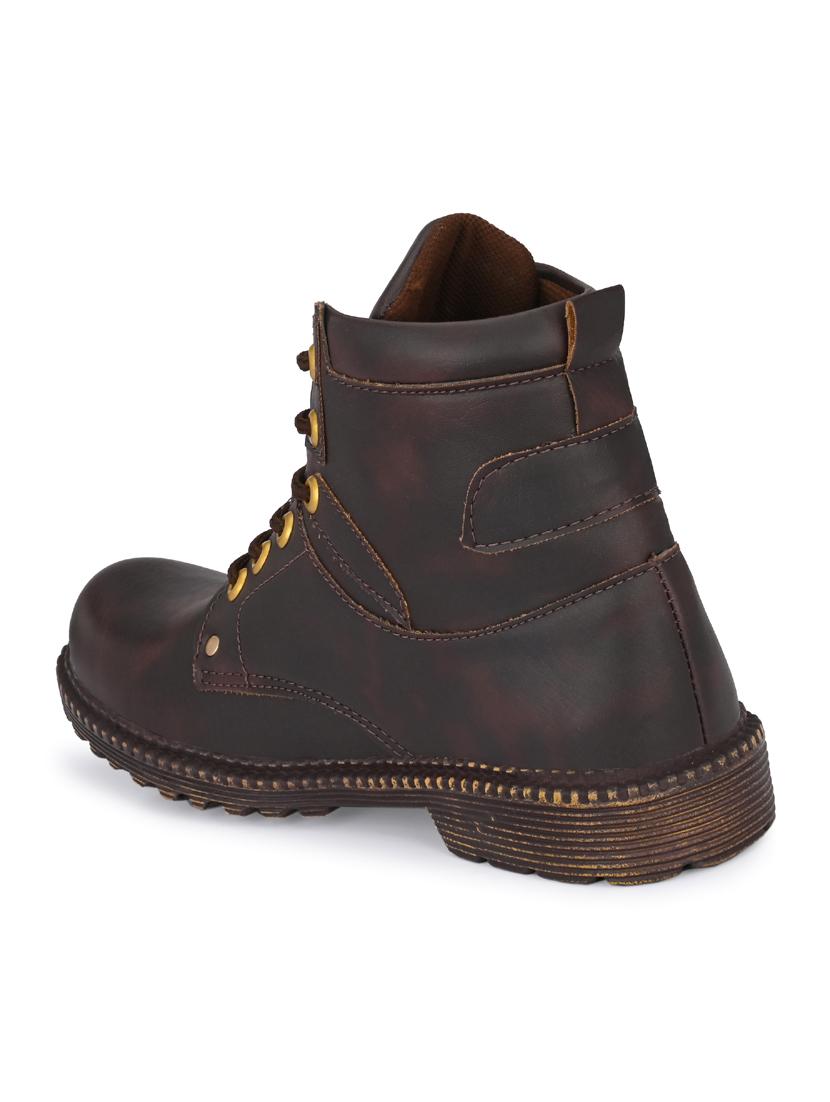 men brown high ankle boots - 19585163 - Standard Image - 2