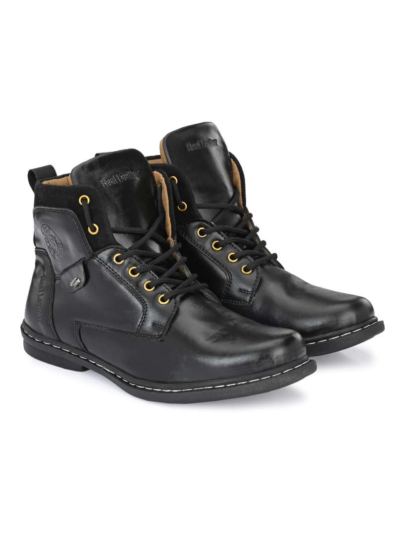 men black high ankle boots