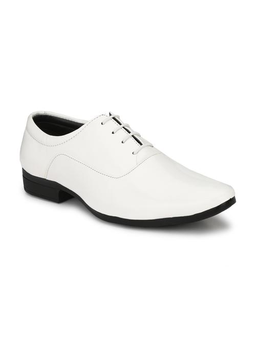 white patent leather laceup oxfords - 19585397 - Standard Image - 0