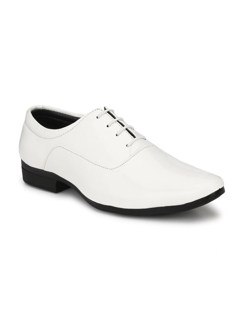 white patent leather laceup oxfords - 19585397 - Zoom Image - 0