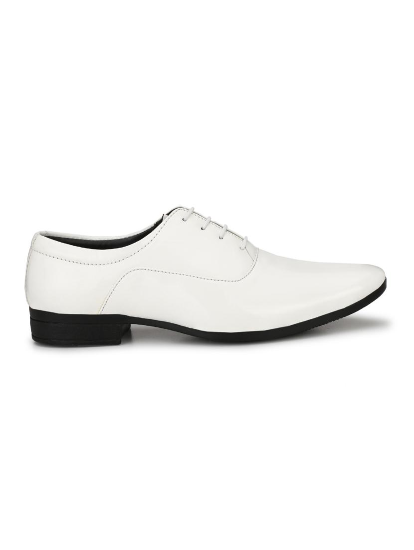 white patent leather laceup oxfords - 19585397 - Standard Image - 2