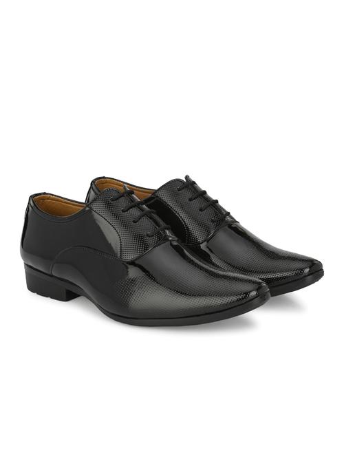 black patent leather laceup oxfords - 19585403 -  Standard Image - 0