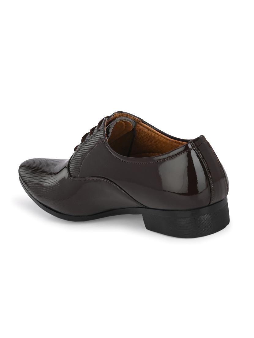 brown patent leather laceup oxfords - 19585404 - Standard Image - 2