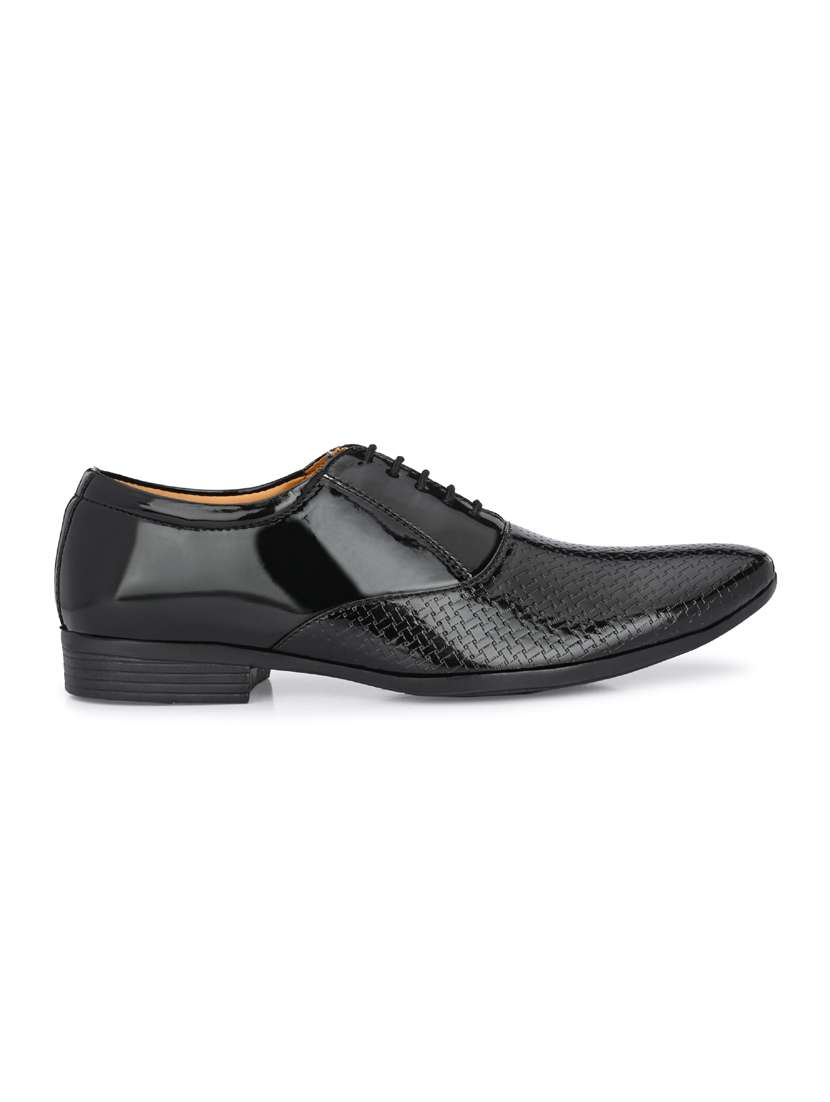 black patent leather laceup oxfords - 19585407 -  Standard Image - 2