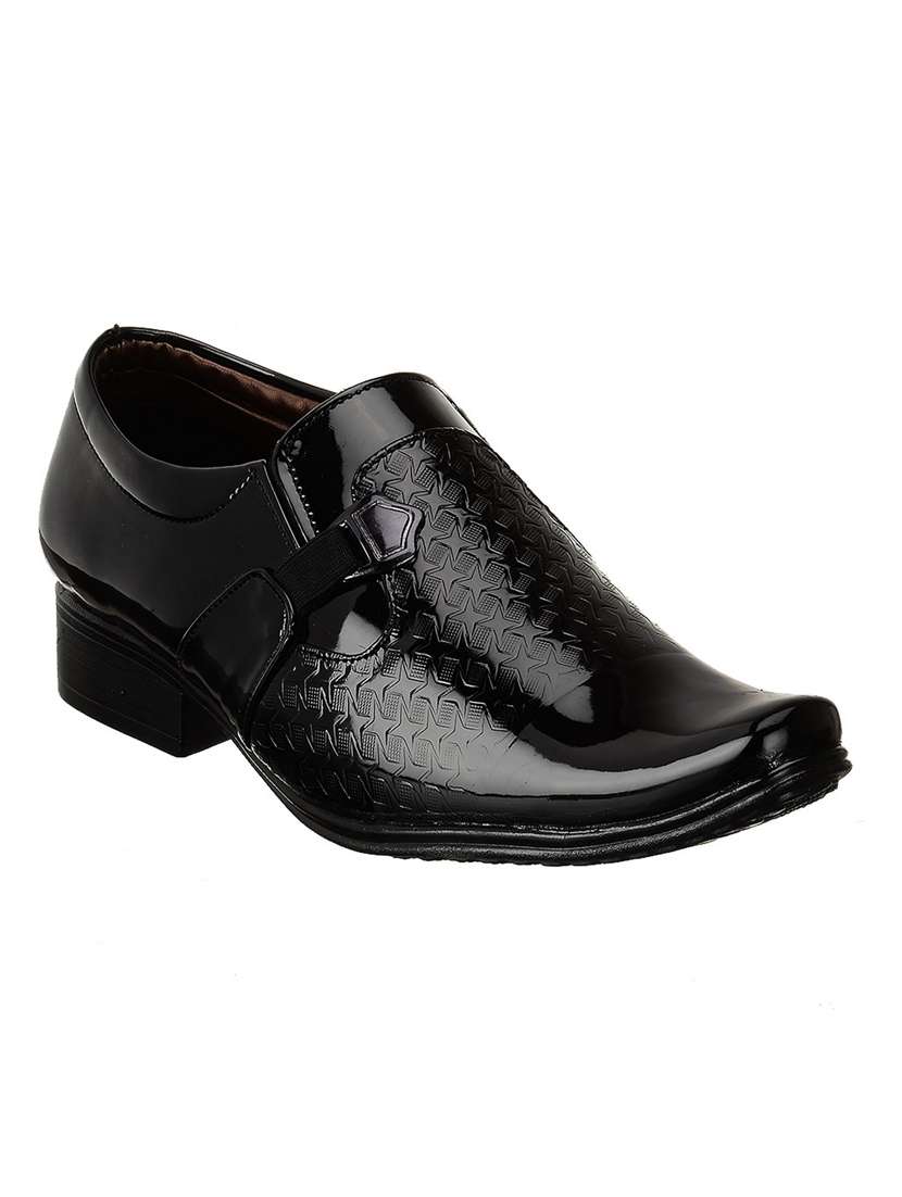 black patent leather slip on ons - 19585455 -  Zoom Image - 0
