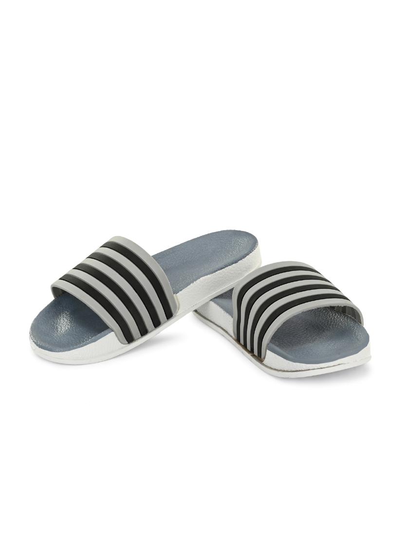 grey pvc slip on flip flops - 19585553 - Standard Image - 2
