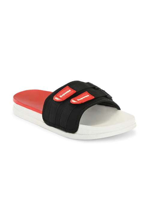 red pvc slip on flip flops - 19585557 -  Standard Image - 0