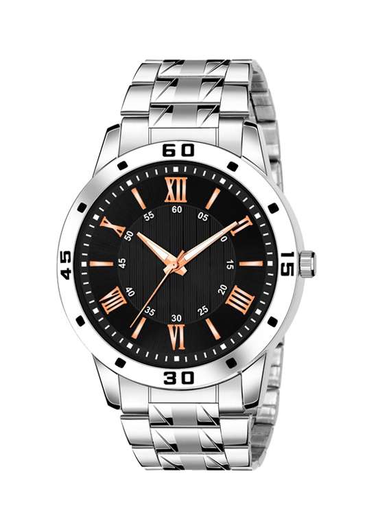 men's round shape analog watch 