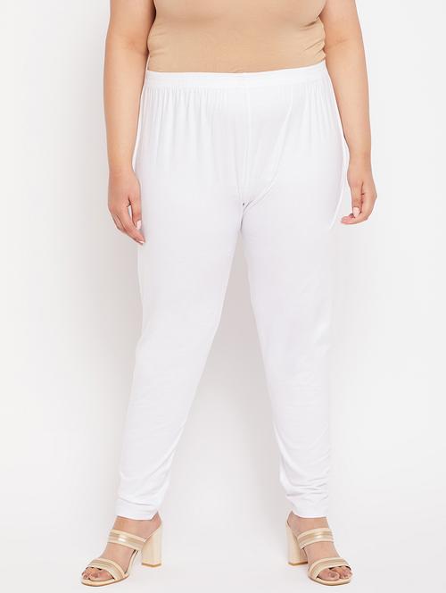 white cotton leggings - 19586652 -  Standard Image - 0