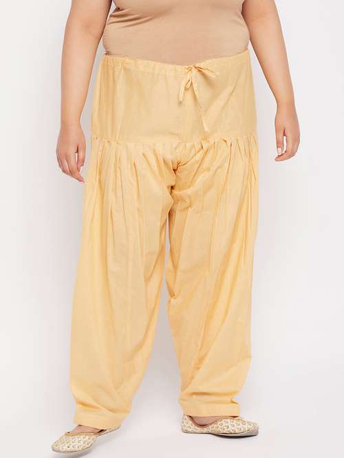 beige cotton salwar salwars - 19586661 -  Standard Image - 0