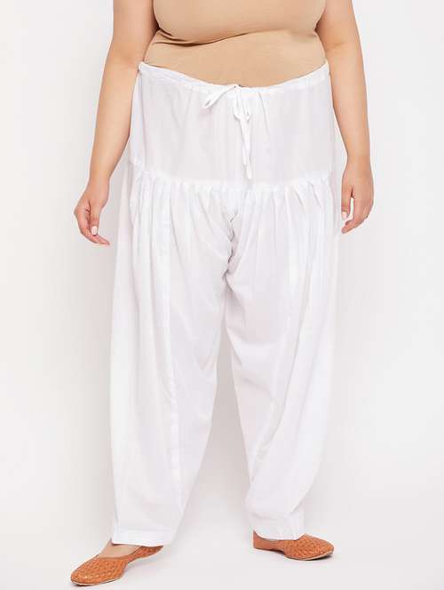 white cotton salwar salwars - 19586664 - Standard Image - 0