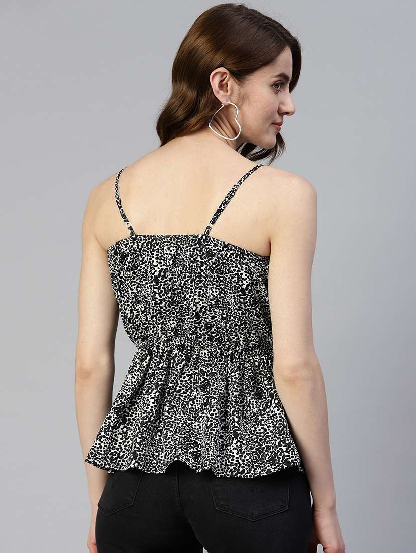 women's peplum v neck top - 19586768 - Standard Image - 2