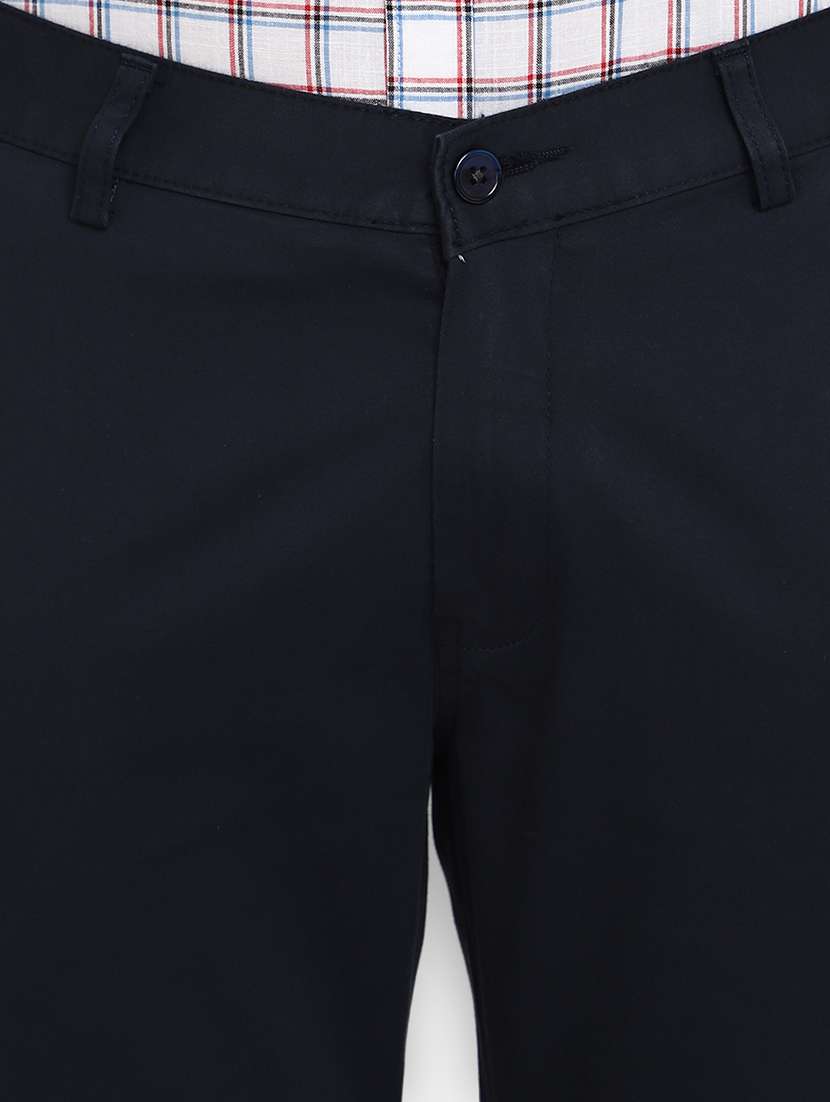 blue cotton chinos casual trousers - 19590657 -  Standard Image - 2