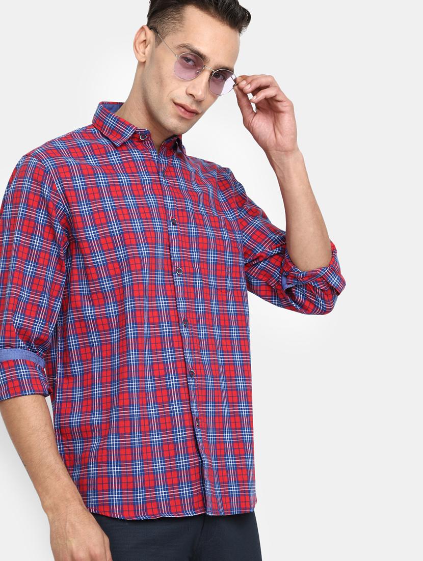 mens checks casual shirt - 19591943 - Standard Image - 2