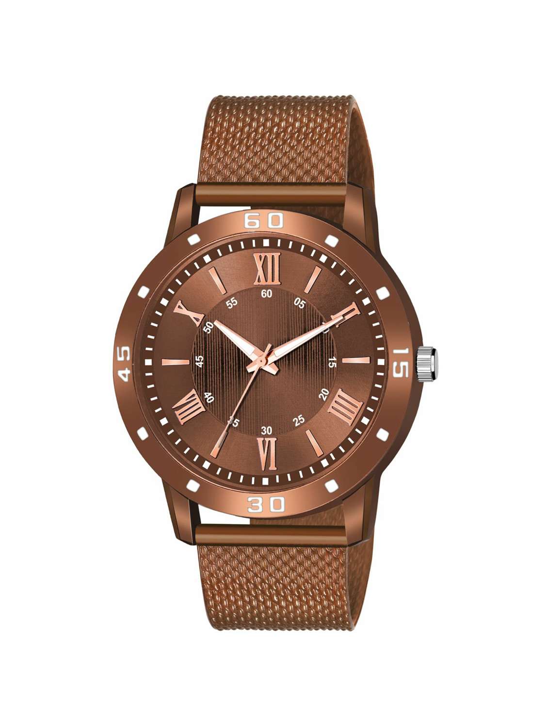 men's round shape analog watch 