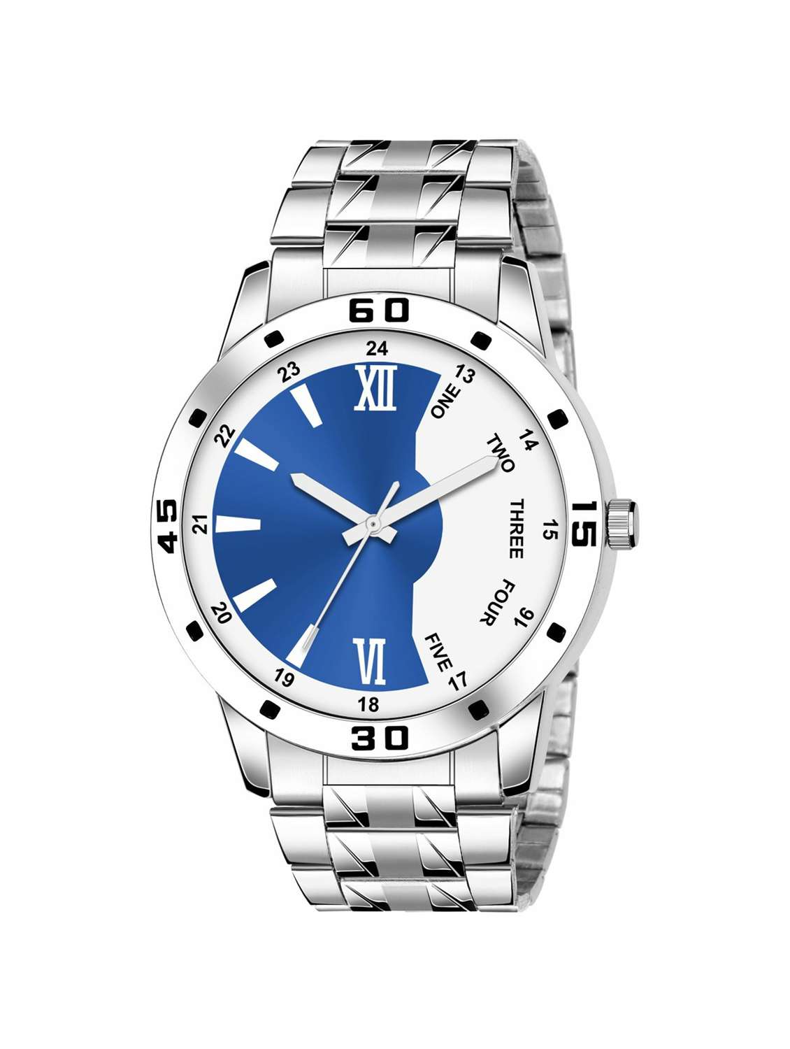 men's round shape analog watch 