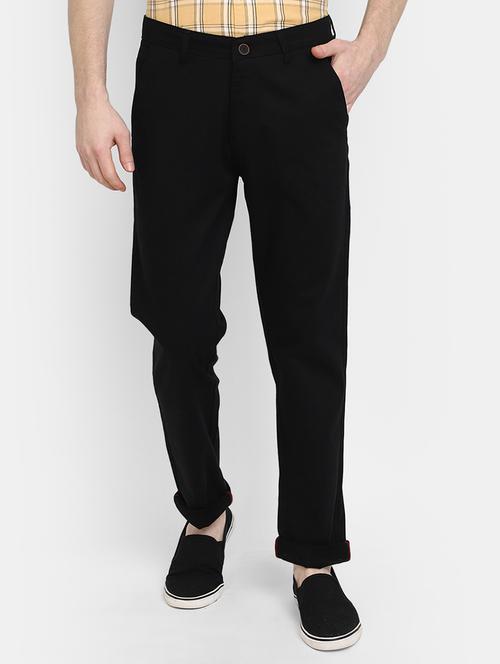 men mid rise solid chinos  - 19592564 -  Standard Image - 0