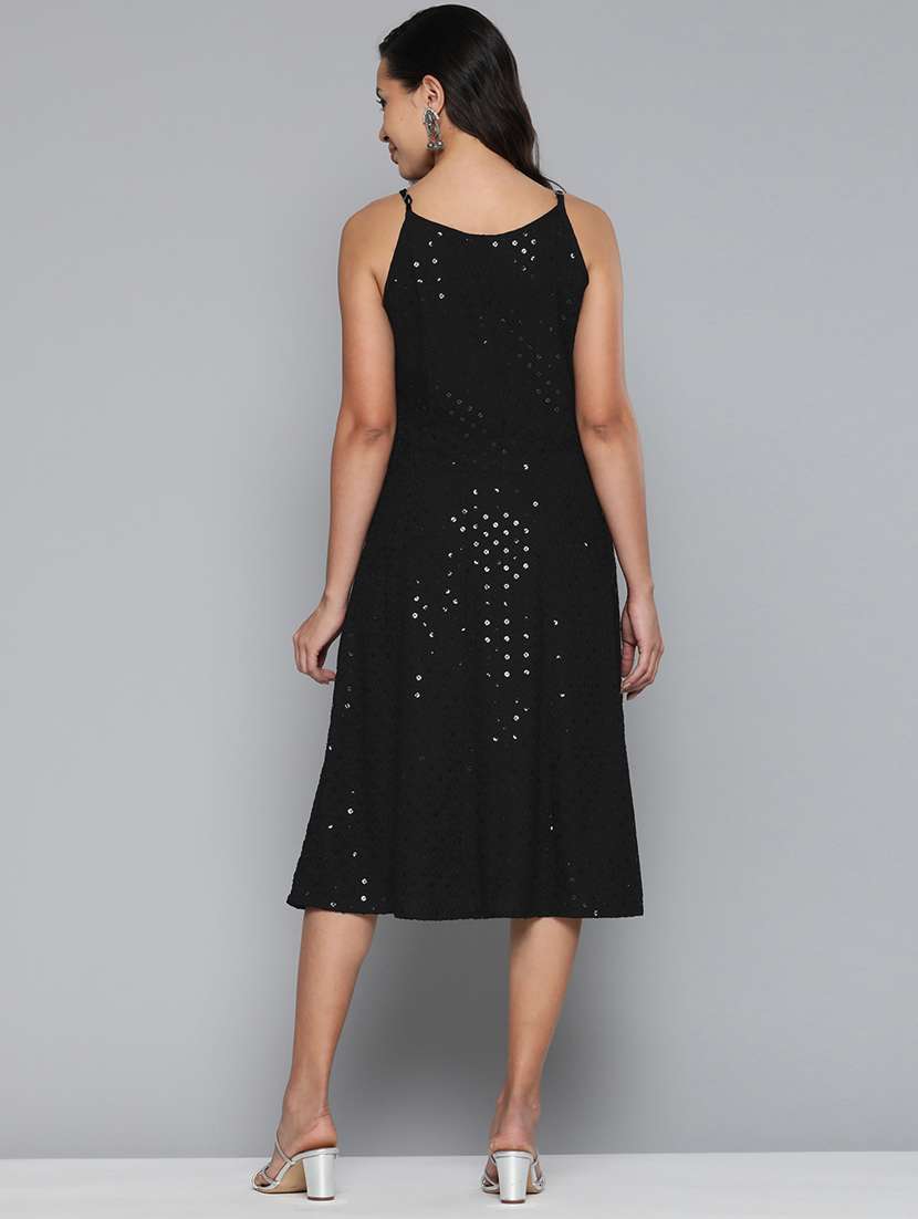 women's fit & flare midi dress - 19596372 - Standard Image - 2